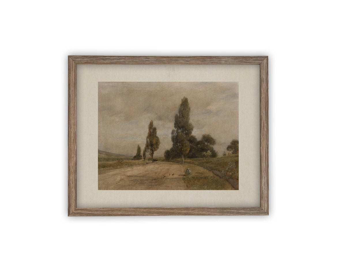 Vintage Framed Canvas Art #LAN-236