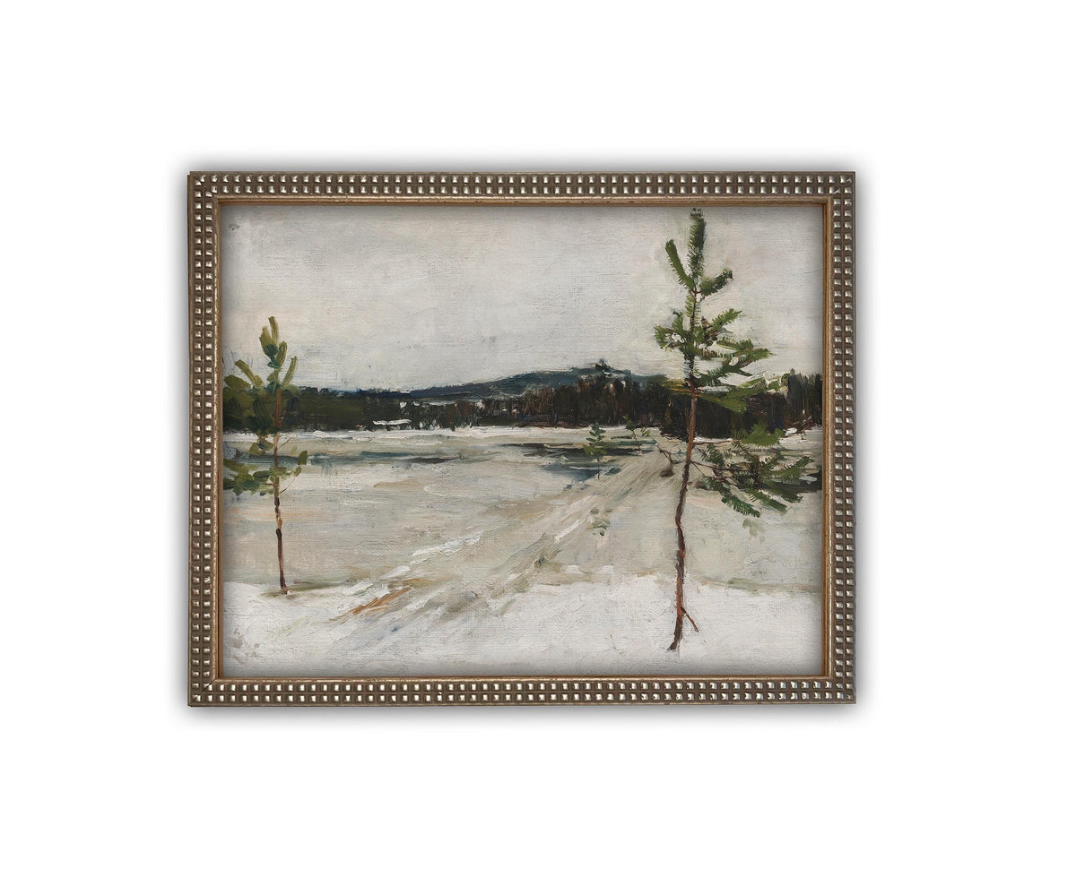 Vintage Framed Canvas Art #LAN-237