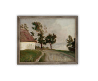 Vintage Framed Canvas Art #LAN-234