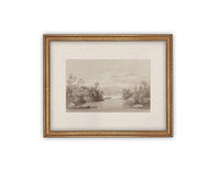 Vintage Framed Canvas Art #LAN-239