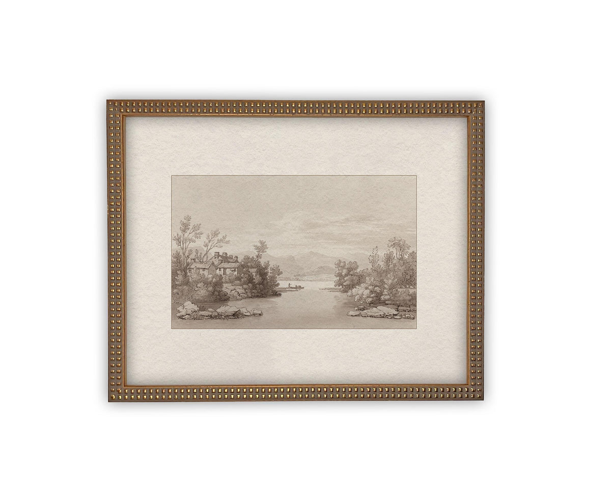 Vintage Framed Canvas Art #LAN-239