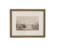 Vintage Framed Canvas Art #LAN-239