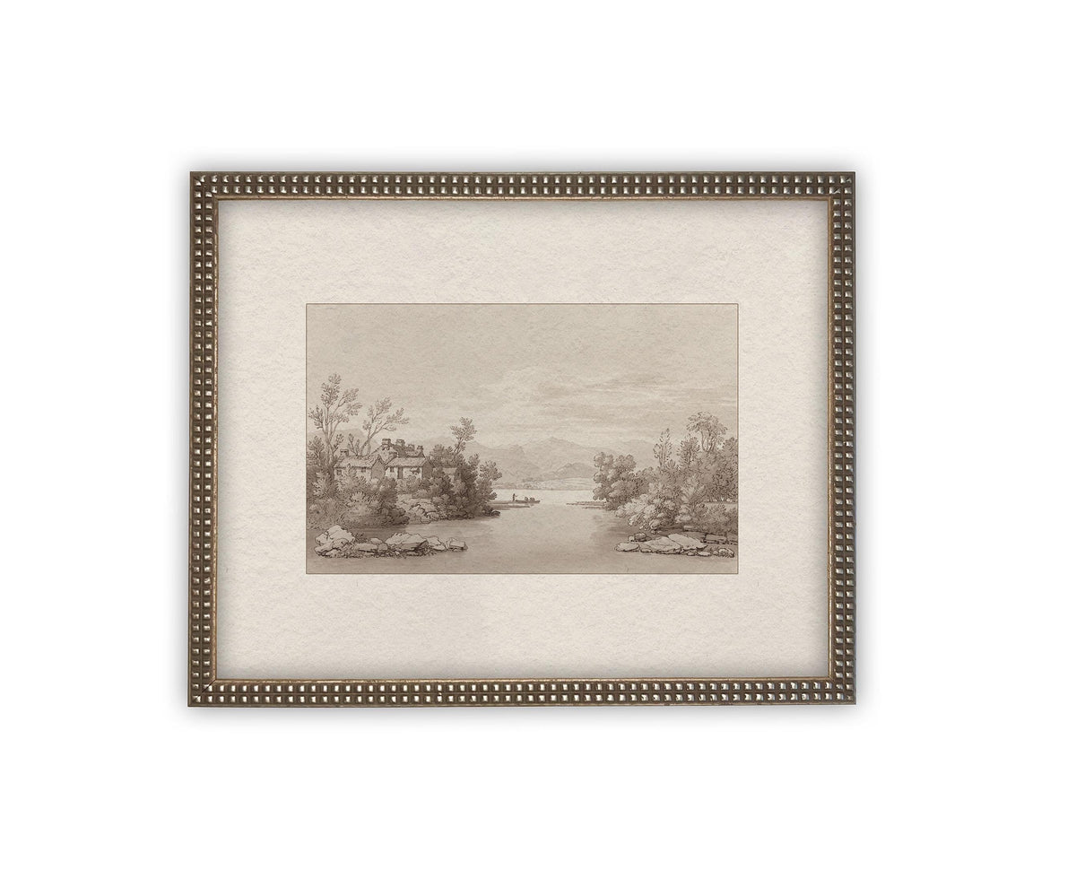 Vintage Framed Canvas Art #LAN-239