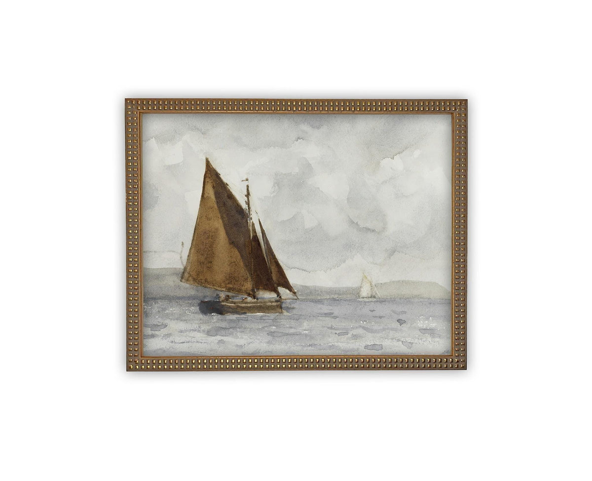 Vintage Framed Canvas Art #COAS-146