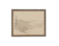 Vintage Framed Canvas Art #LAN-233