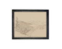 Vintage Framed Canvas Art #LAN-233