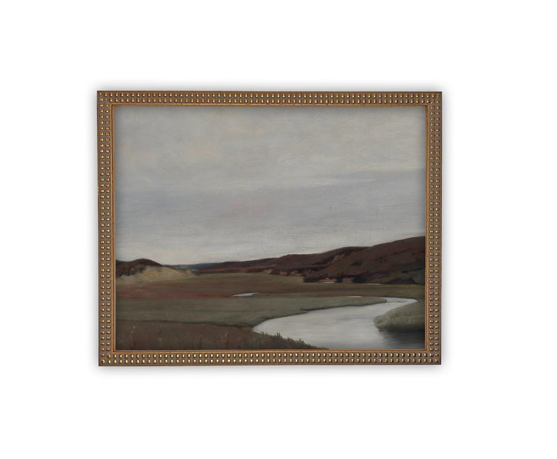 Vintage Framed Canvas Art #LAN-238