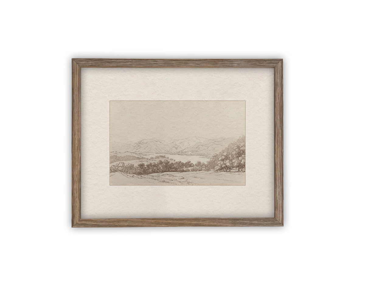 Vintage Framed Canvas Art #LAN-241
