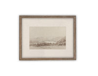 Vintage Framed Canvas Art #LAN-241