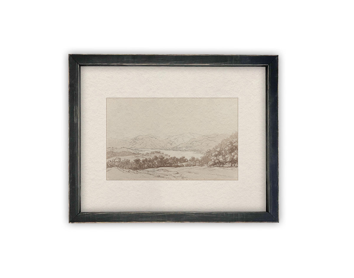 Vintage Framed Canvas Art #LAN-241