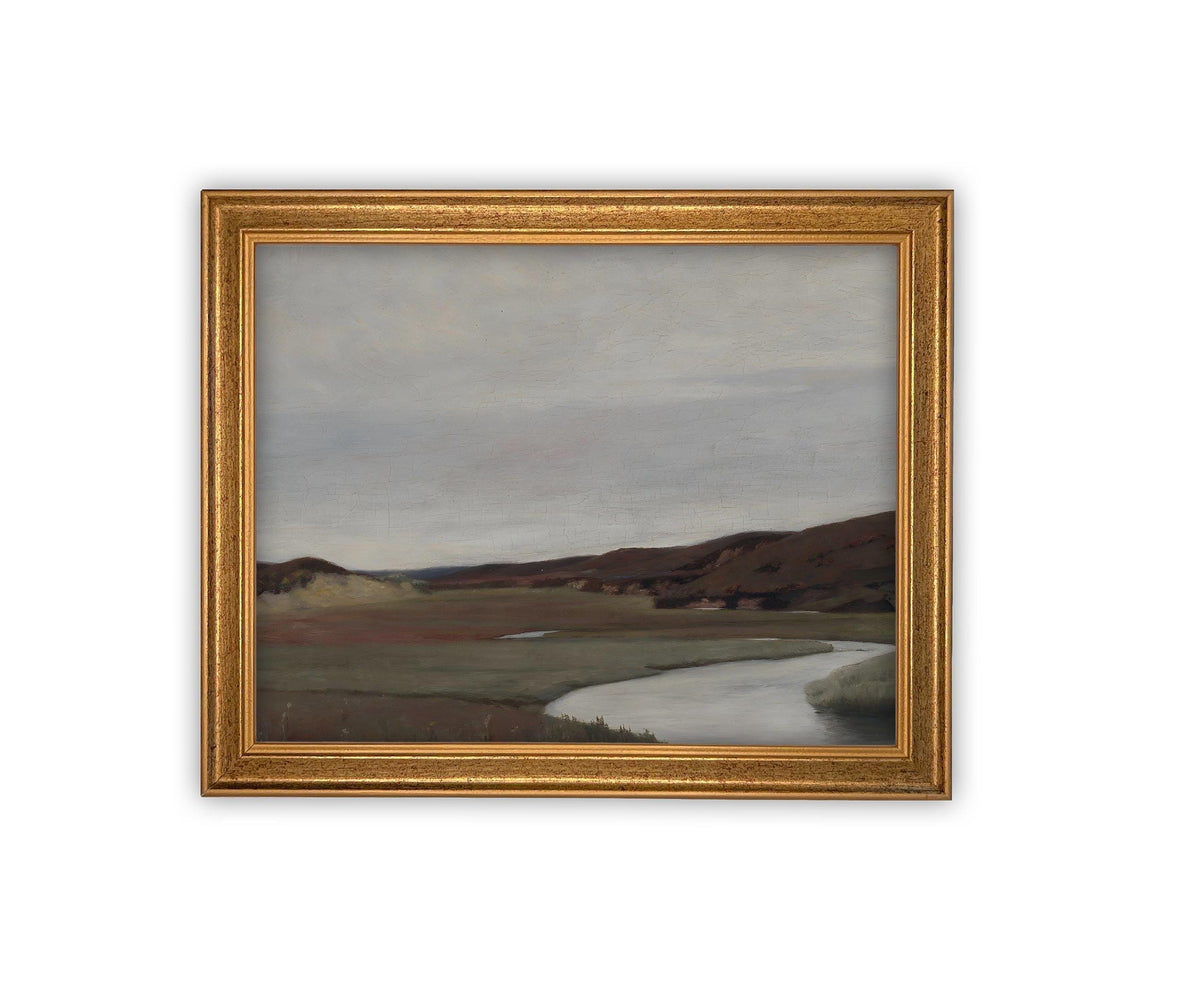 Vintage Framed Canvas Art #LAN-238