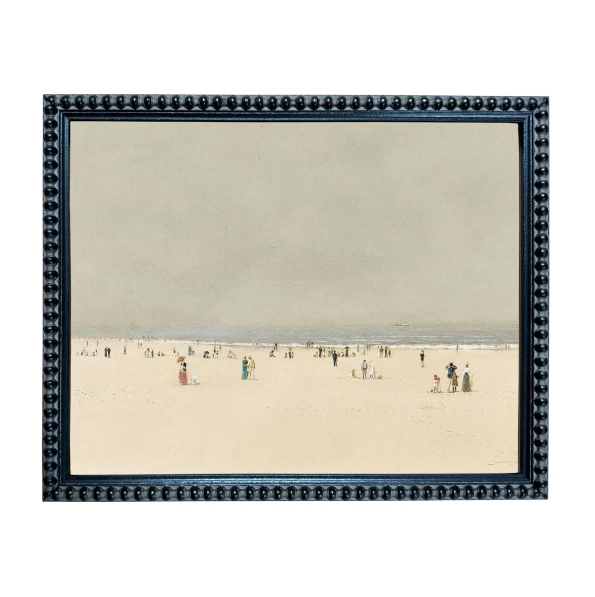 a crowded beach scene with numerous people enjoying the sunny day.