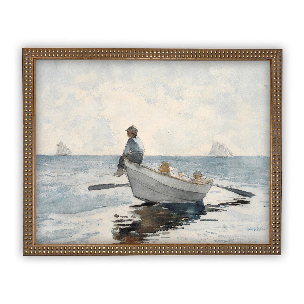 Vintage Framed Canvas Art #COAS-174