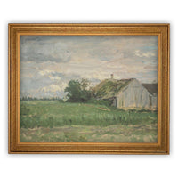 Vintage Framed Canvas Art #ARC-117