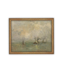 Vintage Framed Canvas Art #COAS-149