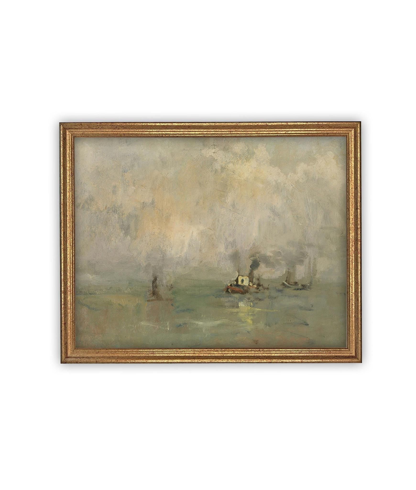 Vintage Framed Canvas Art #COAS-149