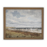 Vintage Framed Canvas Art #LAN-180