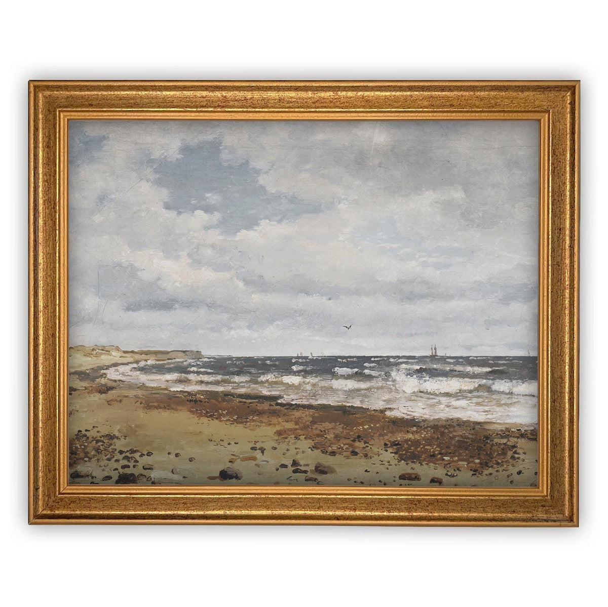 Vintage Framed Canvas Art #LAN-180