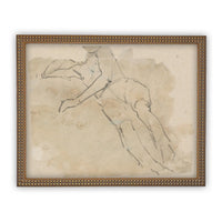 Framed Vintage Portrait Sketch #P-513