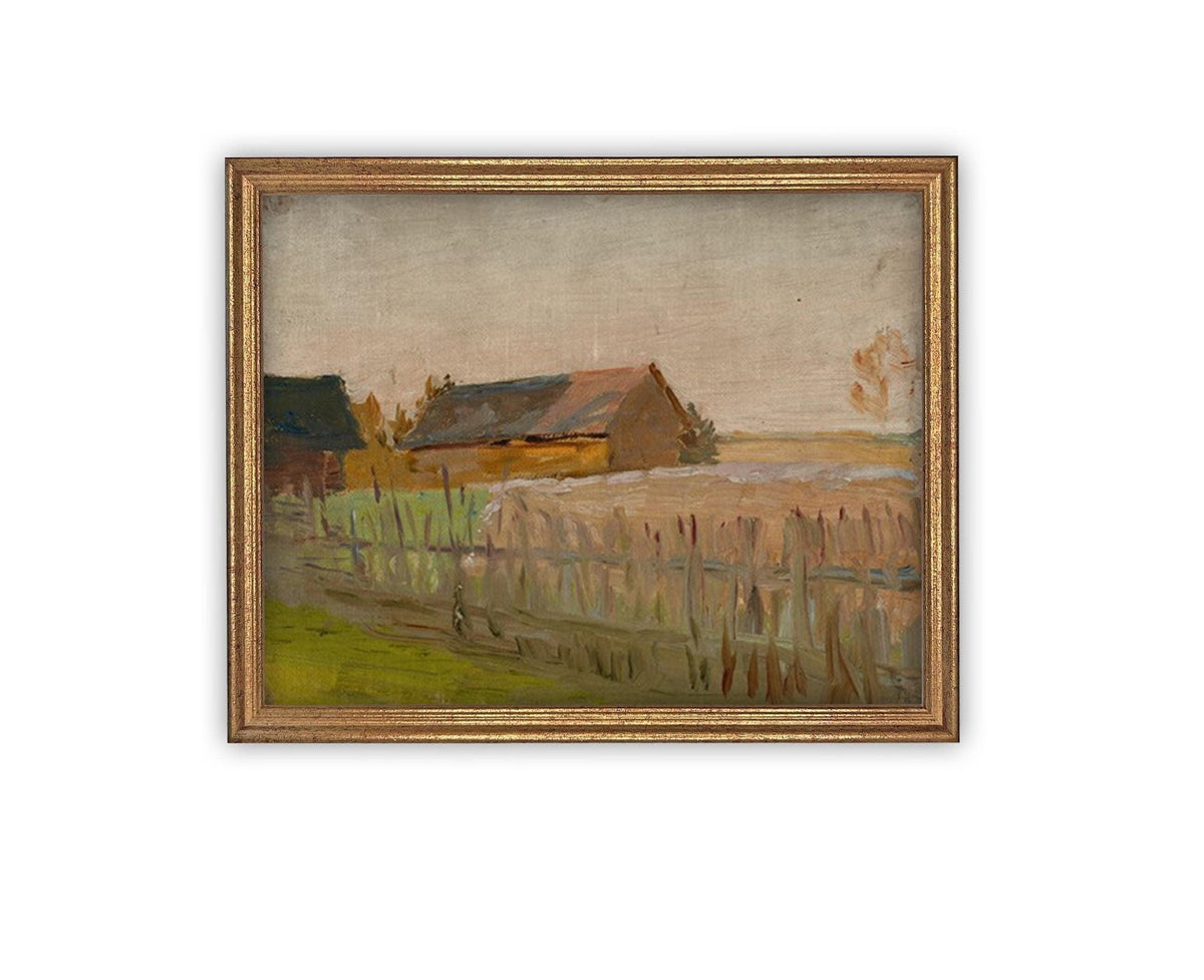 Vintage Framed Canvas Art #ARC-125