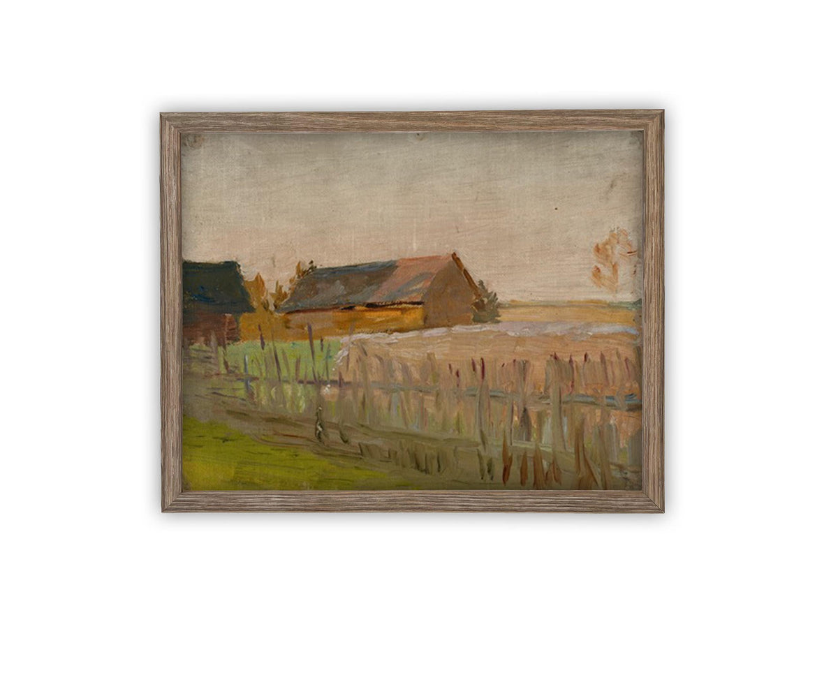 Vintage Framed Canvas Art #ARC-125