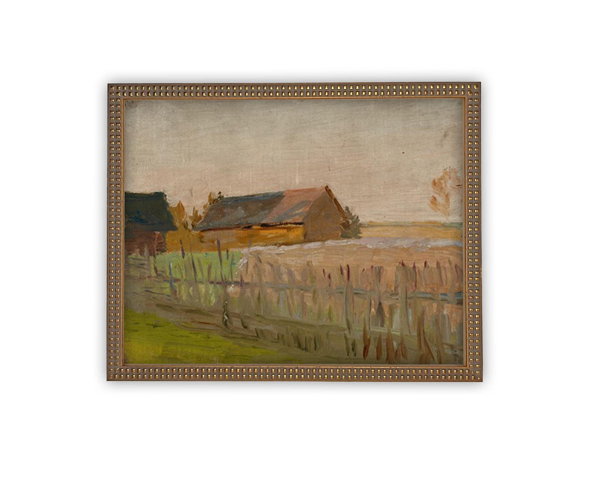 Vintage Framed Canvas Art #ARC-125
