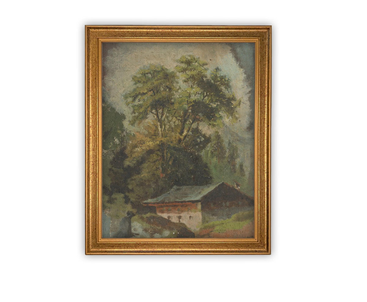 Vintage Framed Canvas Art #ARC-124