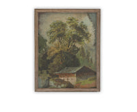 Vintage Framed Canvas Art #ARC-124