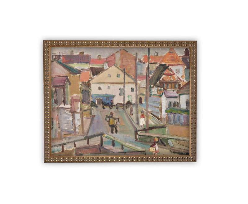 Vintage Framed Canvas Art #ARC-122