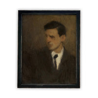 Vintage Framed Canvas Art Portrait of a Man #P-506