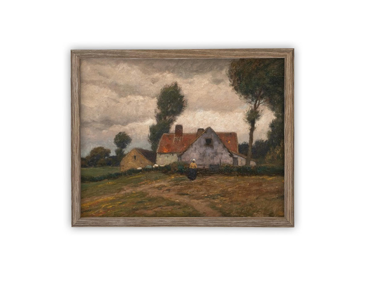 Vintage Framed Canvas Art #ARC-123