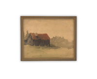 Vintage Framed Canvas Art #ARC-127