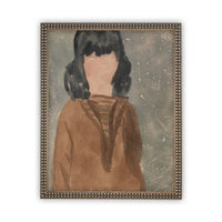 Vintage Framed Canvas Art #P-516