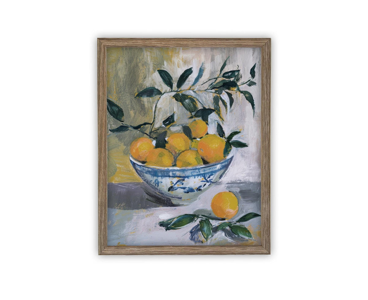 Vintage Framed Canvas Art #ST-637