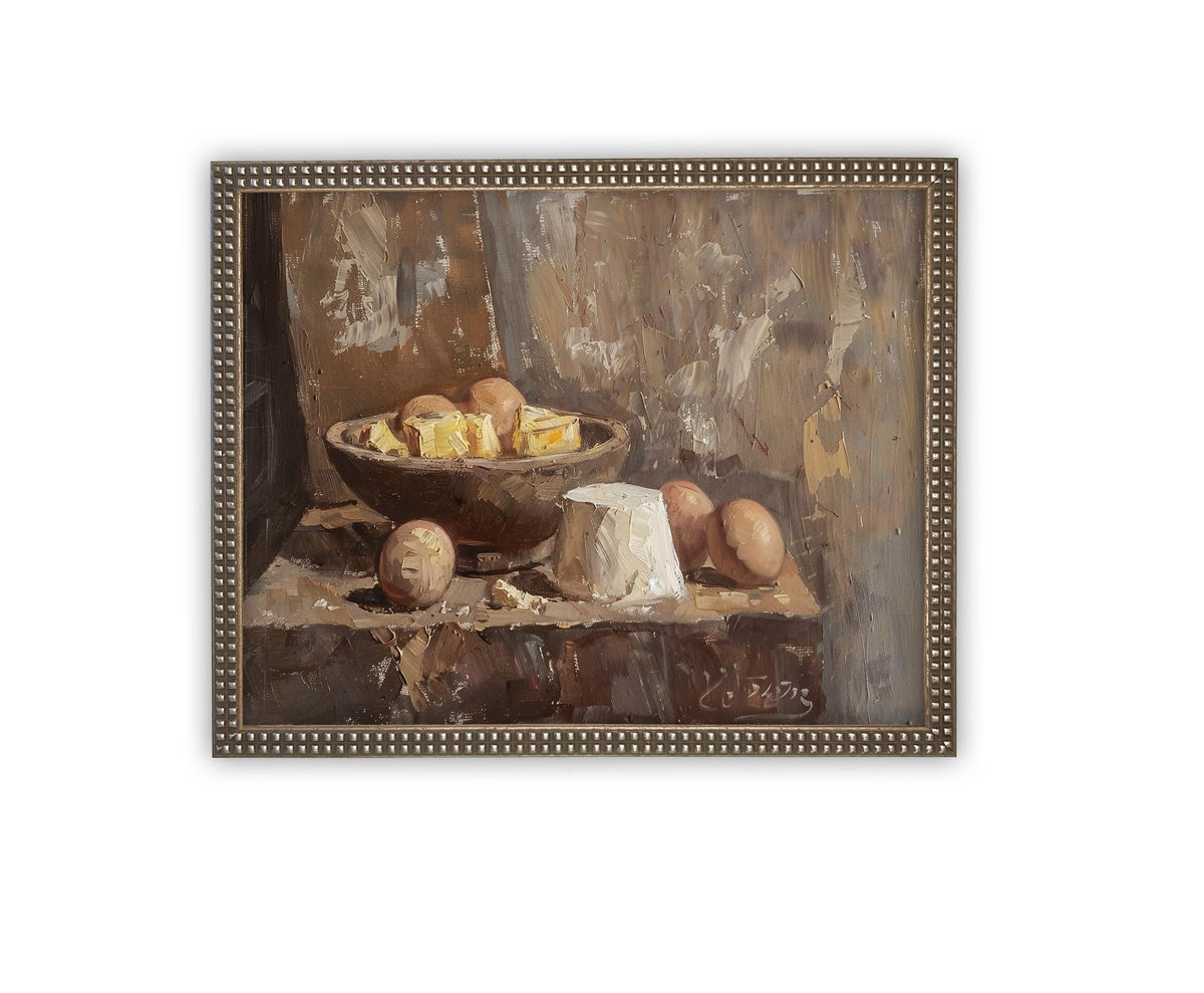 Vintage Framed Canvas Art #ST-634
