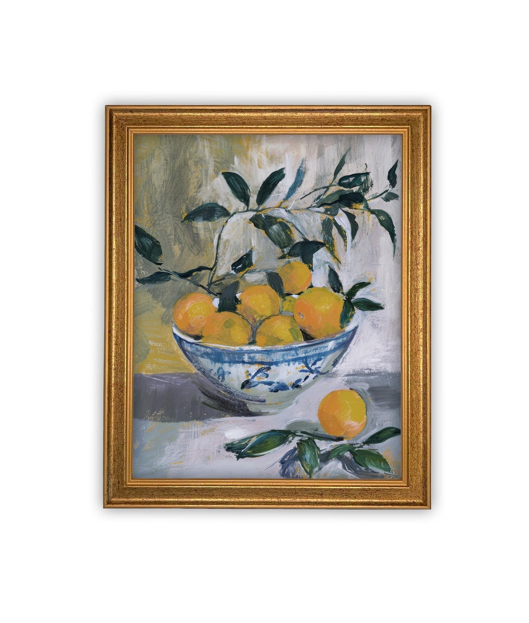 Vintage Framed Canvas Art #ST-637