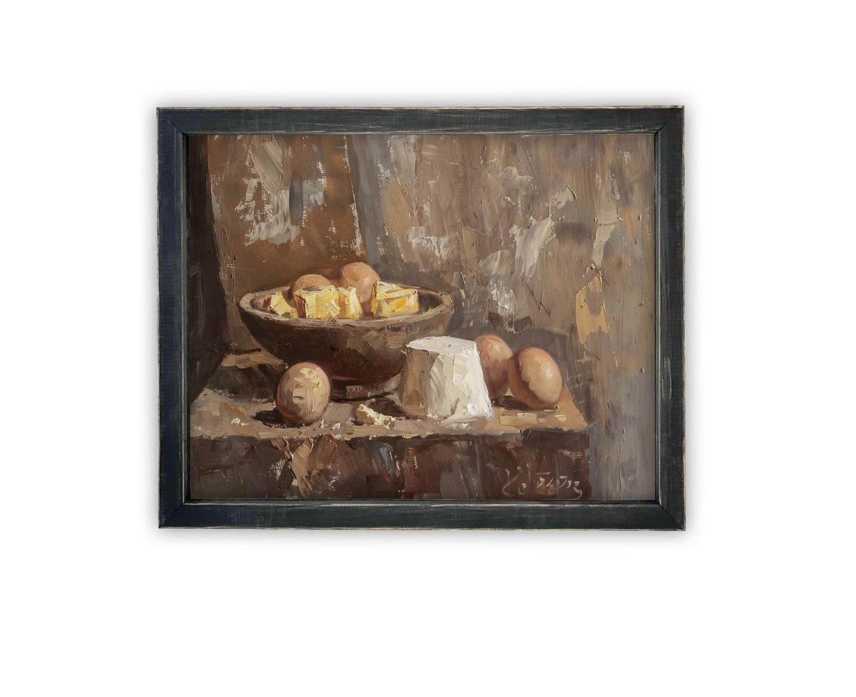 Vintage Framed Canvas Art #ST-634