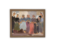 Vintage Framed Canvas Art #P-548