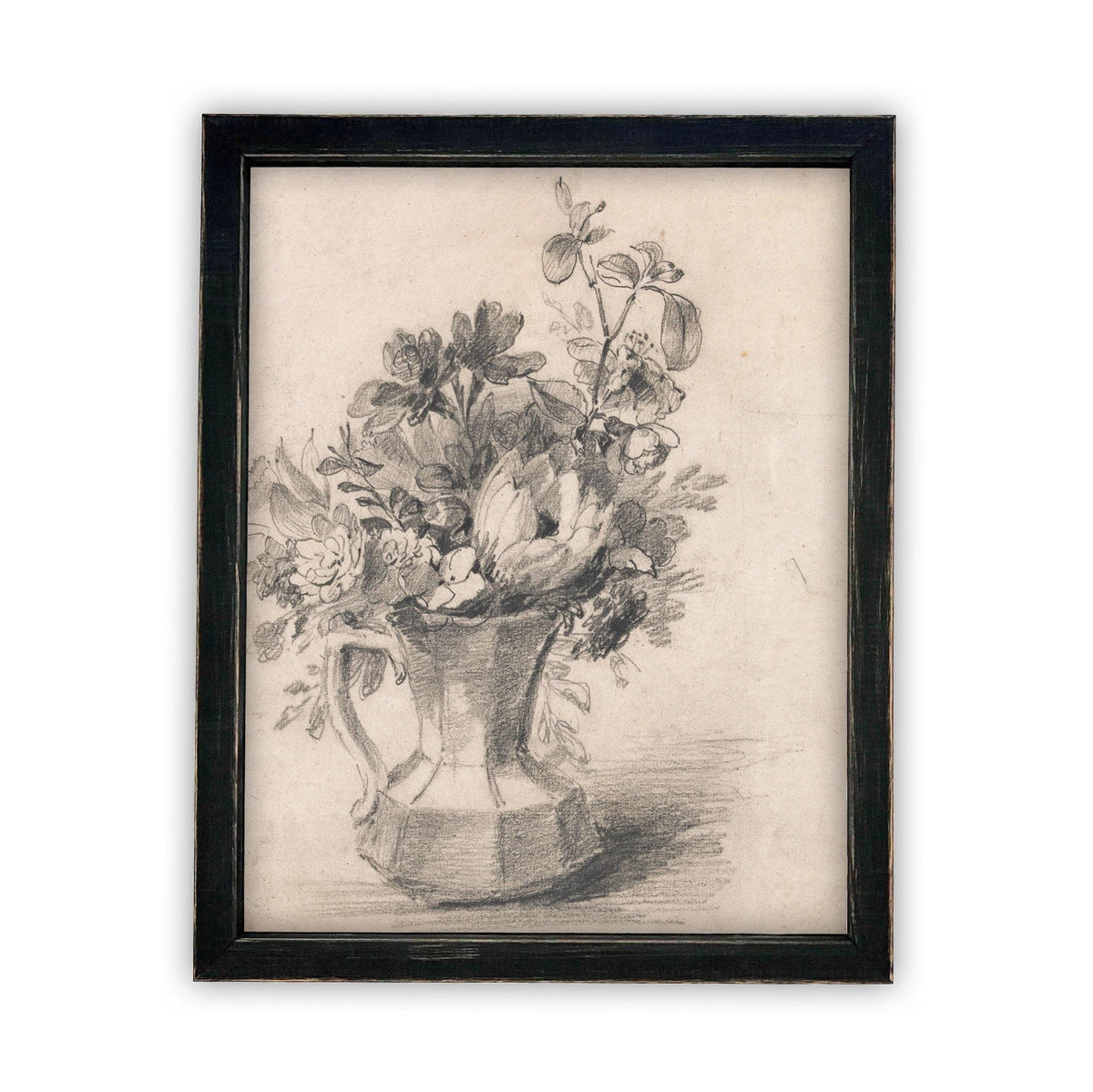 Framed Canvas Art Botanical Floral Sketch #BOT-114