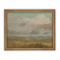 Vintage Framed Canvas Art LAN-106