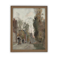 Framed European City Landscape Art #LAN-110
