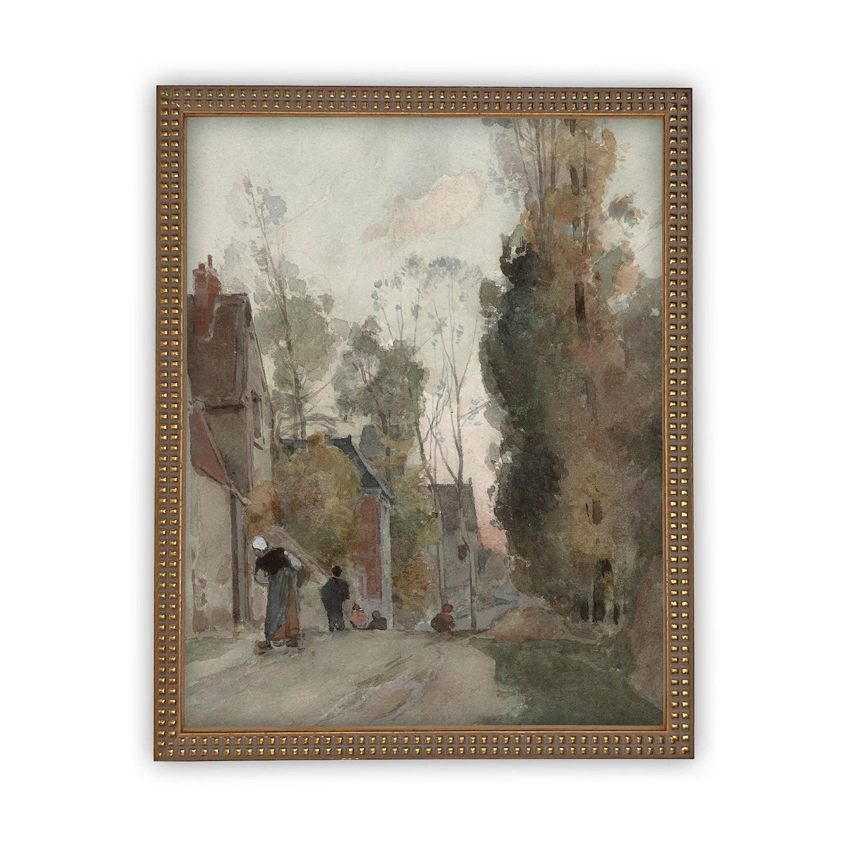 Framed European City Landscape Art #LAN-110