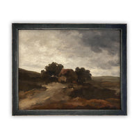 Vintage Framed Canvas Art #LAN-167