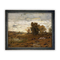 Vintage Framed Canvas Art #LAN-119