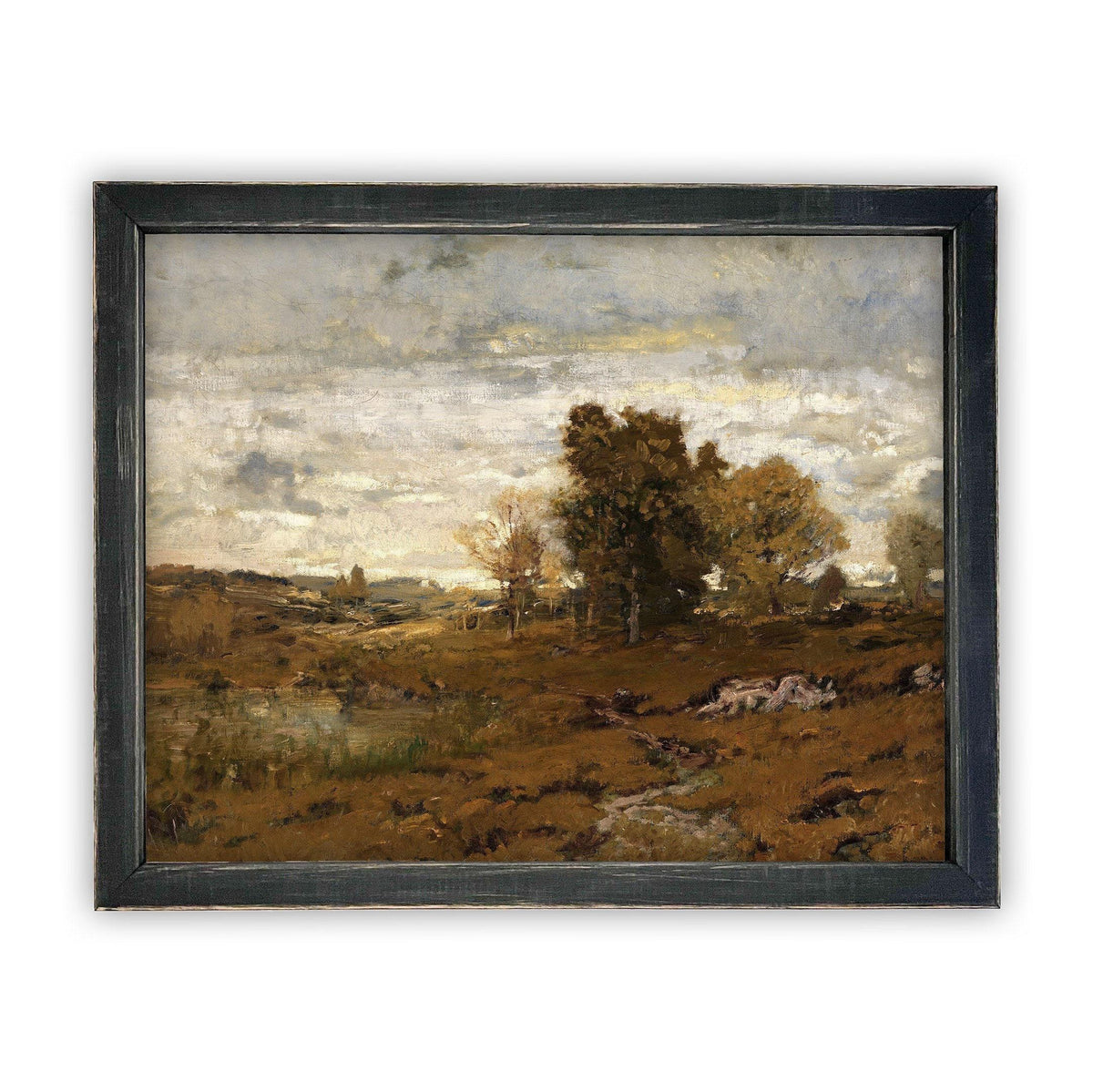 Vintage Framed Canvas Art #LAN-119