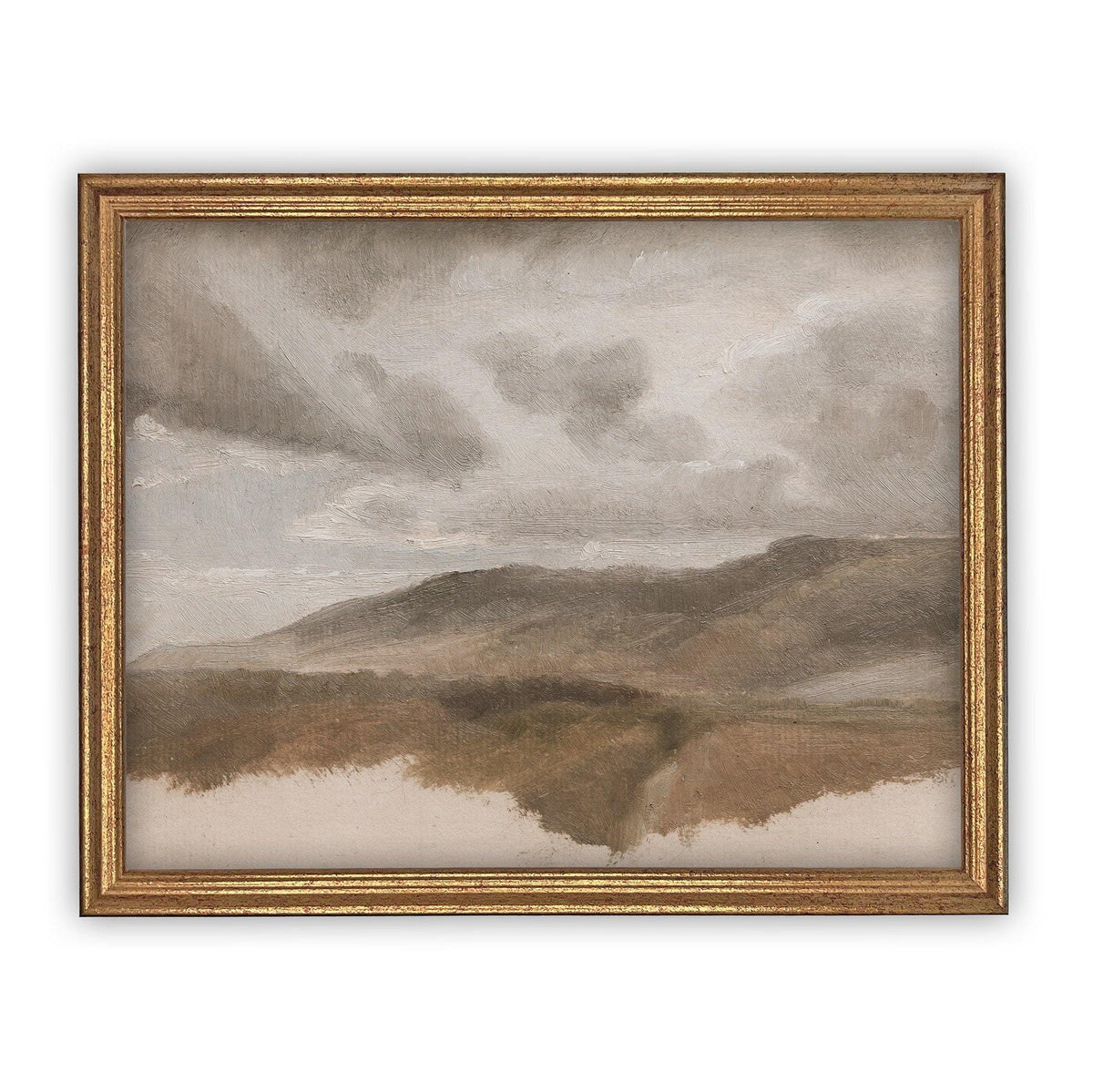 Framed Neutral Landscape Art # LAN-123