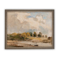Vintage Framed Canvas Art #LAN-189