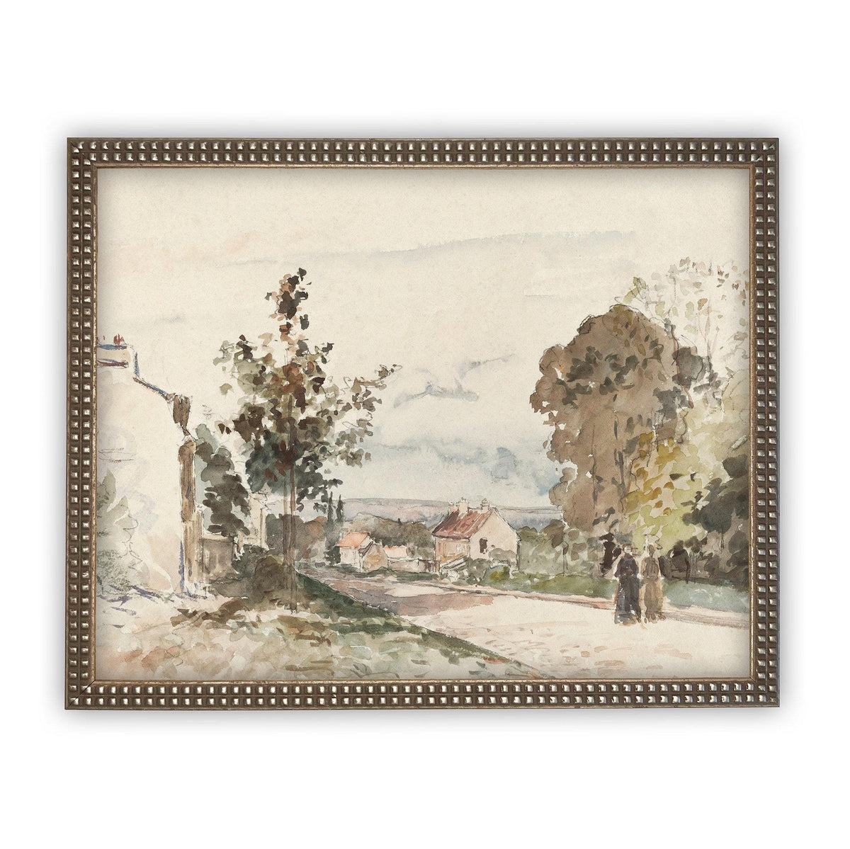 Vintage Framed Canvas Art Farmhouse print #LAN-109