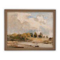 Vintage Framed Canvas Art #LAN-189