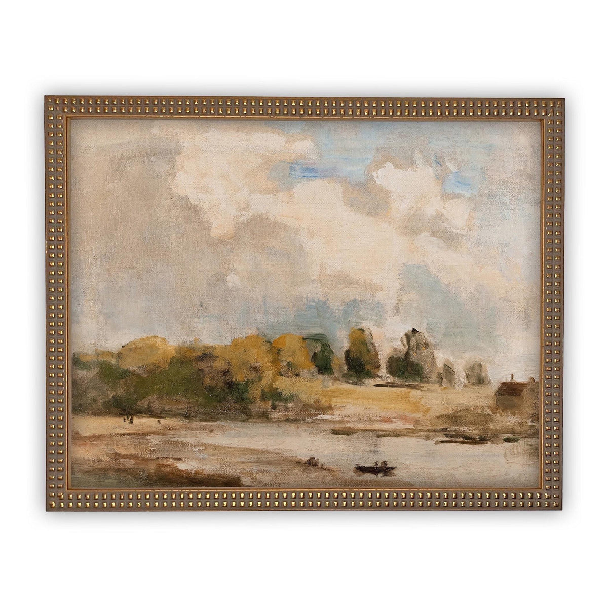 Vintage Framed Canvas Art #LAN-189